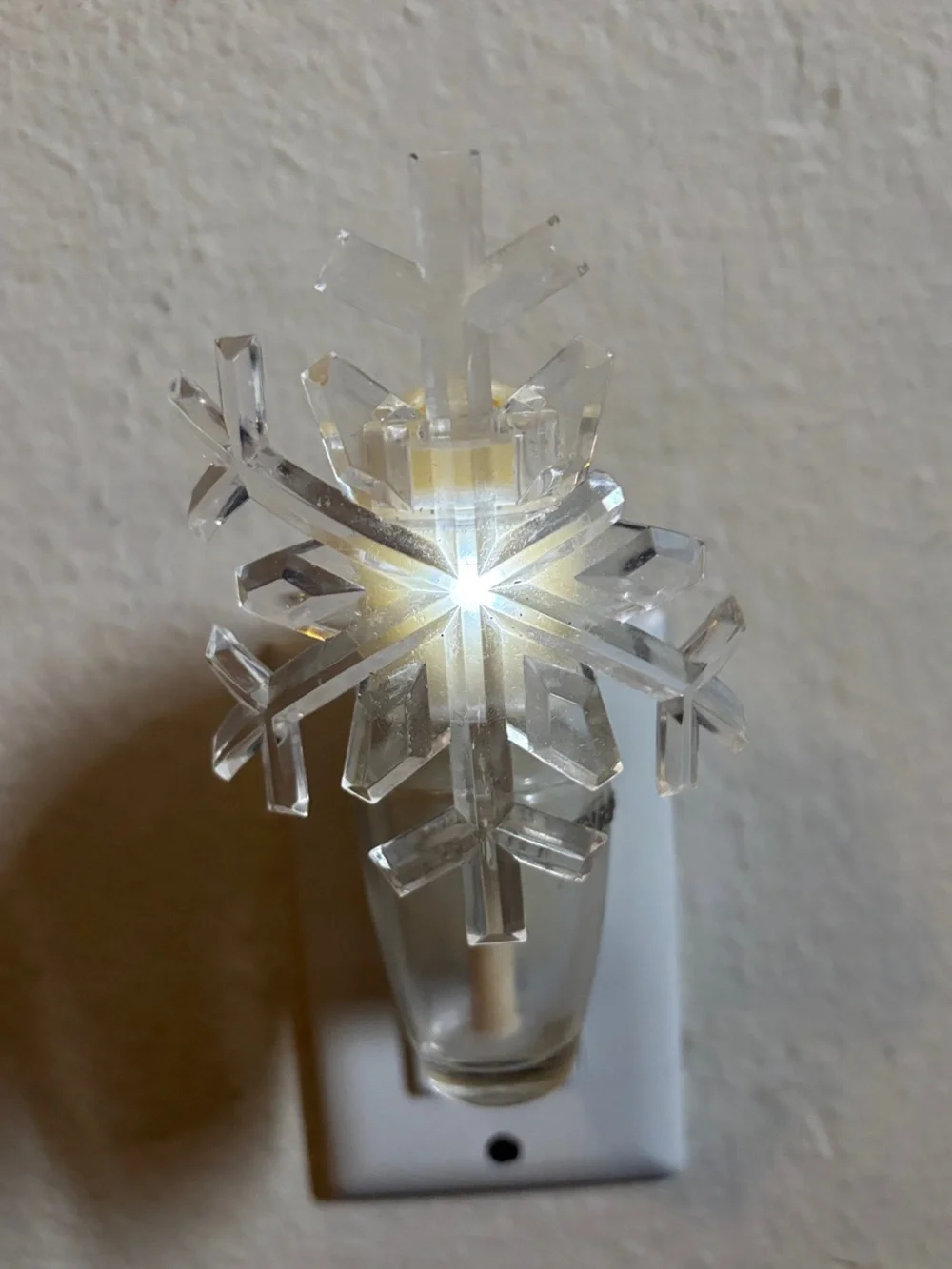 Bath and Body Works Clear Snowflake Night Light Wallflower